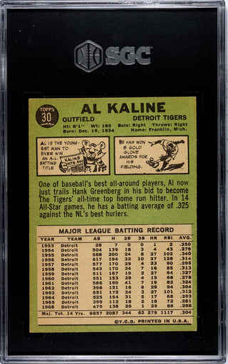 Al Kaline 1967 Topps #30 SGC 3.5