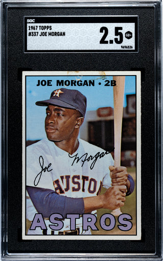Joe Morgan 1967 Topps Card #337 SGC 2.5