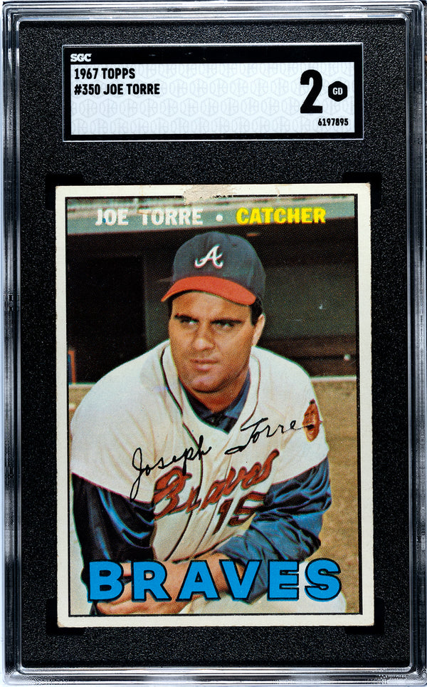 Joe Torre 1967 Topps Card #350 SGC 2
