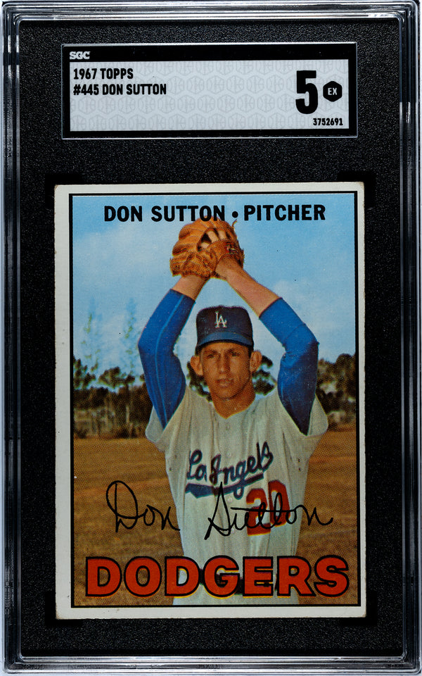 Don Sutton 1967 Topps Card #445 SGC 5