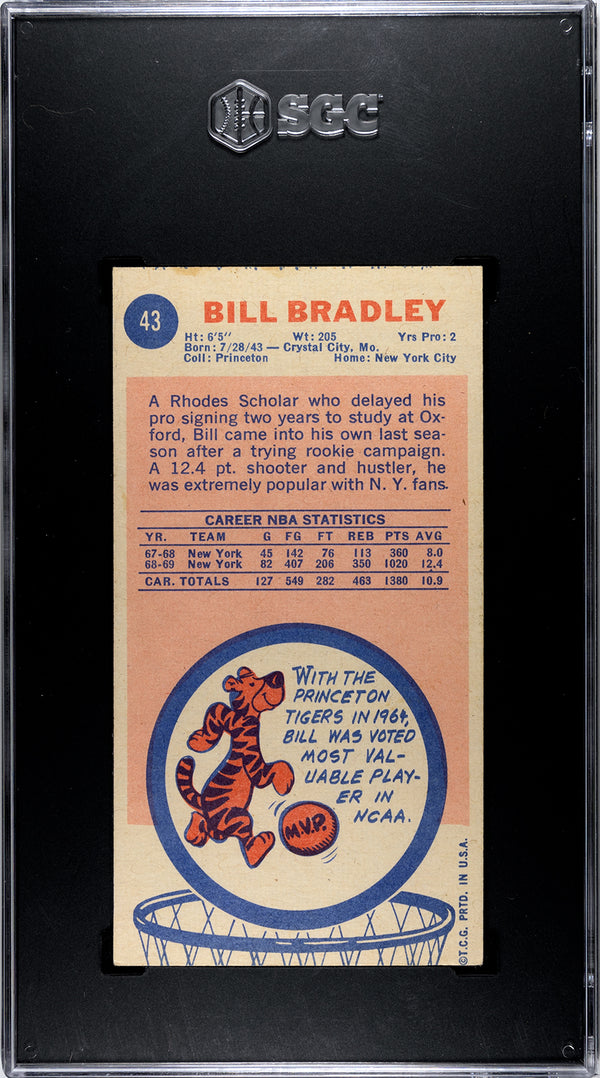 Bill Bradley 1969-70 Topps #43 SGC 4