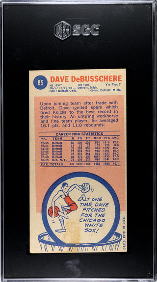 Dave DeBusschere 1969-70 Topps #85 SGC 4