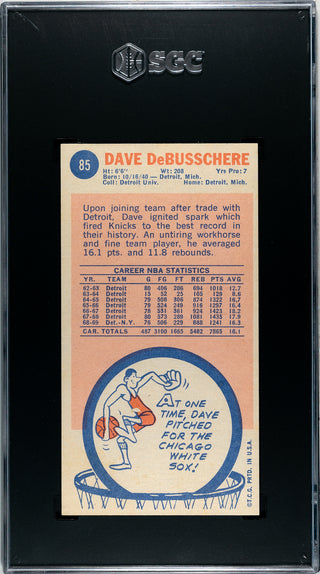 Dave DeBusschere 1969-70 Topps Card #85 (SGC EX 5)