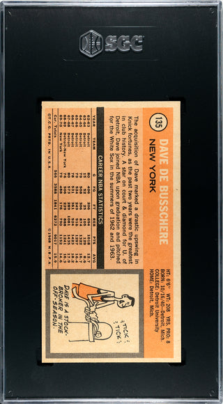 Dave DeBusschere 1970-71 Topps Card #135 (SGC NM 7)