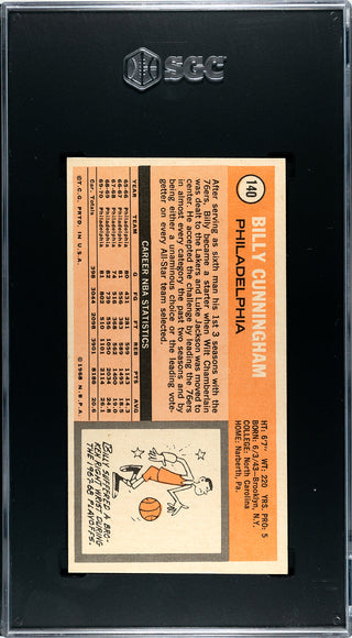 Billy Cunningham 1970-71 Topps Card #140 (SGC EX+ 5.5)