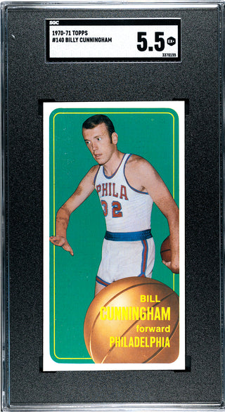 Billy Cunningham 1970-71 Topps Card #140 (SGC EX+ 5.5)