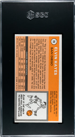 Elvin Hayes 1970-71 Topps Card #70 (SGC EX+ 5.5)