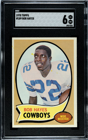 Bob Hayes 1970 Topps Card #189 SGC 6