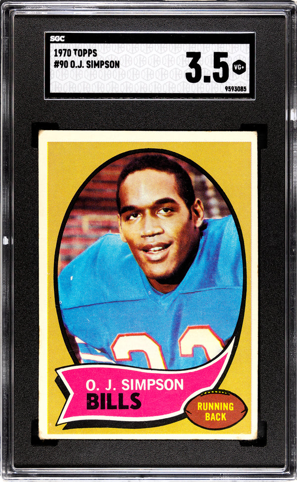 OJ Simpson 1970 Topps #90 SGC 3.5