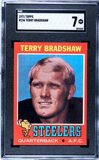 Terry Bradshaw 1971 Topps Card #156 (SGC NM 7)