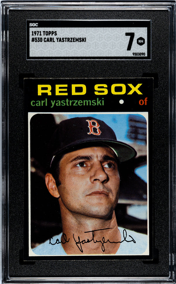 Carl Yastrzemski 1971 Topps Card #530 SGC 7