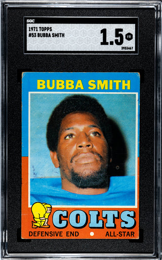 Bubba Smith 1971 Topps #53 SGC 1.5