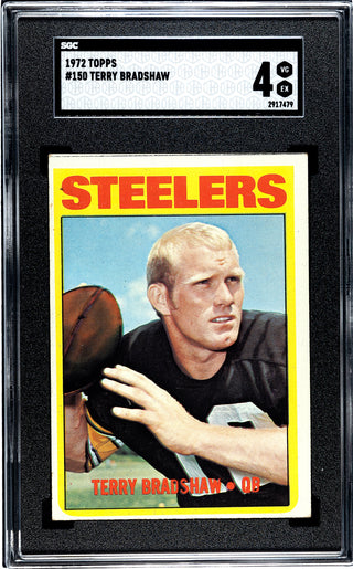 Terry Bradshaw 1972 Topps #150 SGC 4