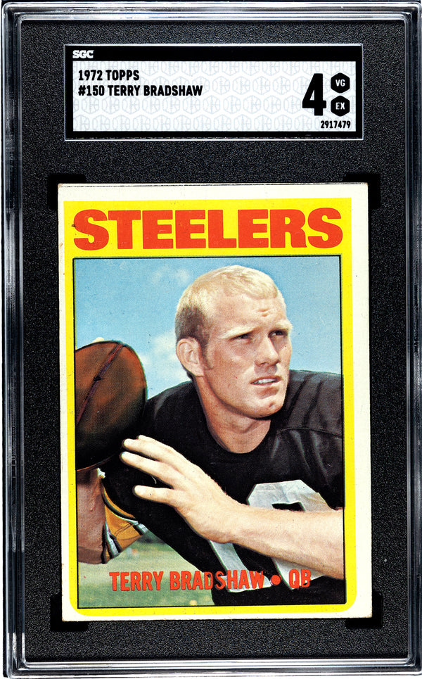 Terry Bradshaw 1972 Topps #150 SGC 4