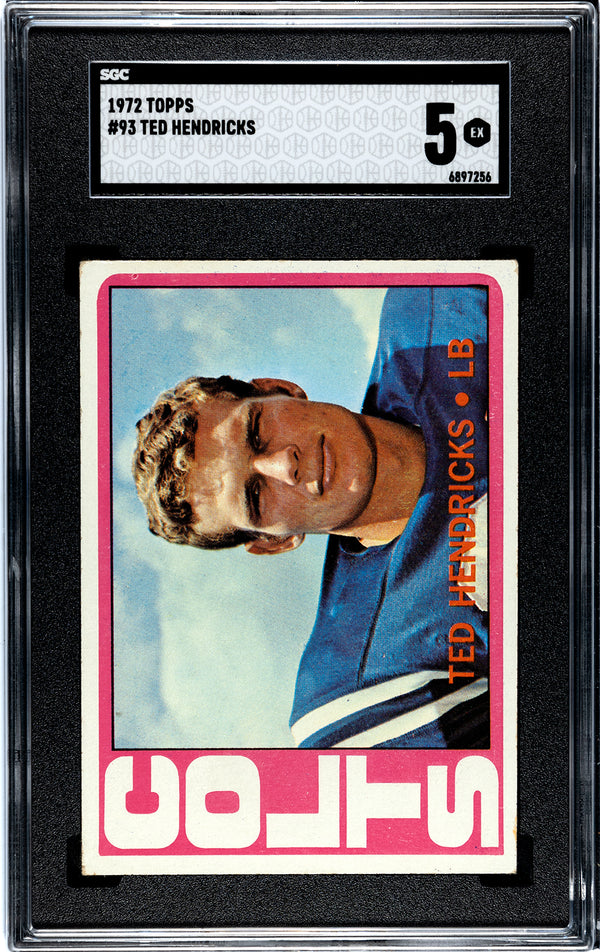 Ted Hendricks 1972 Topps #93 SGC 5