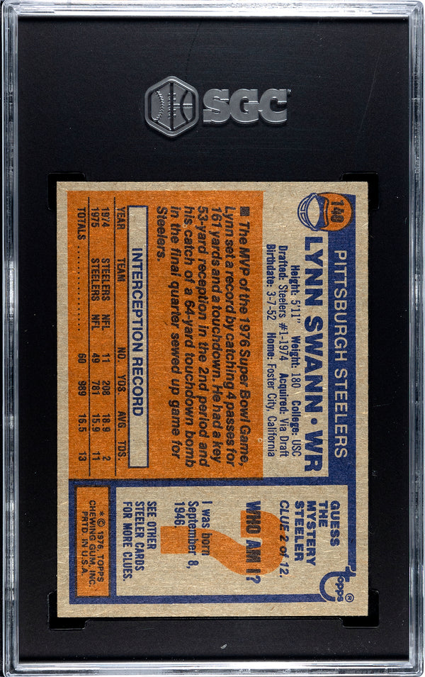 Lynn Swann 1976 Topps #140 SGC 7.5