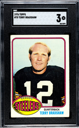 Terry Bradshaw 1976 Topps #75 SGC 3