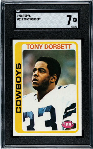 Tony Dorsett 1978 Topps Card #315 (SGC NM 7)