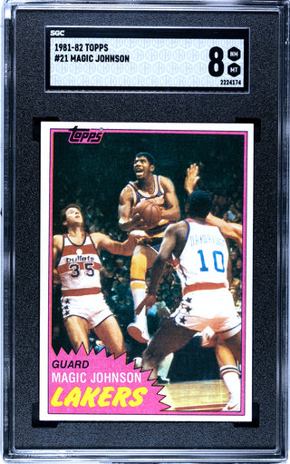 Magic Johnson 1981-82 Topps Card #21 (SGC NM-MT 8)