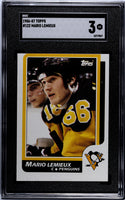 Mario Lemieux 1986-87 Topps #122 SGC 3