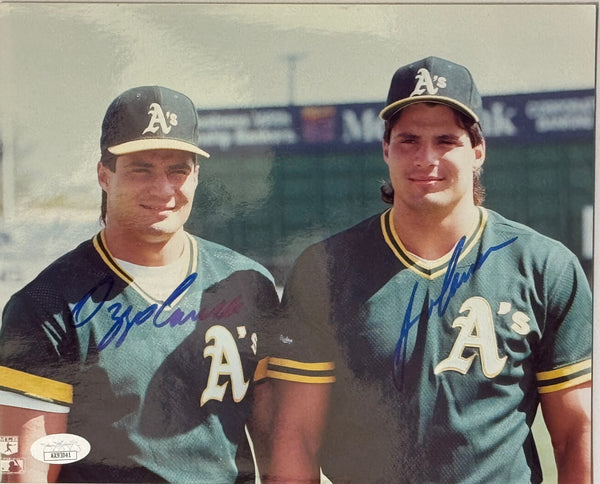 Jose Canseco & Ozzie Canseco Autographed 8x10 Photo (JSA)