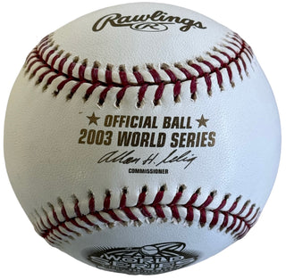 Carl Pavano Autographed 2003 Official World Series Baseball (Beckett)