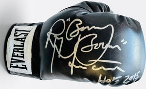Ray Boom Boom Mancini Autographed Black Everlast Right Boxing Glove (Beckett)