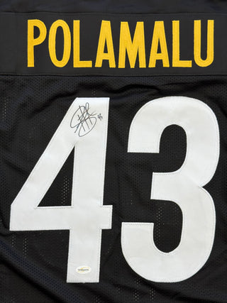 Troy Polamalu Autographed Wilson Steelers Custom Jersey (Total Sports)