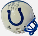Peyton Manning Indianapolis Colts Autographed Mini Helmet (Super Star Greeting)