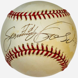 Sammy Sosa Autographed Official National League Baseball (JSA)