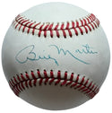 Billy Martin Autographed Official American League Baseball (JSA)