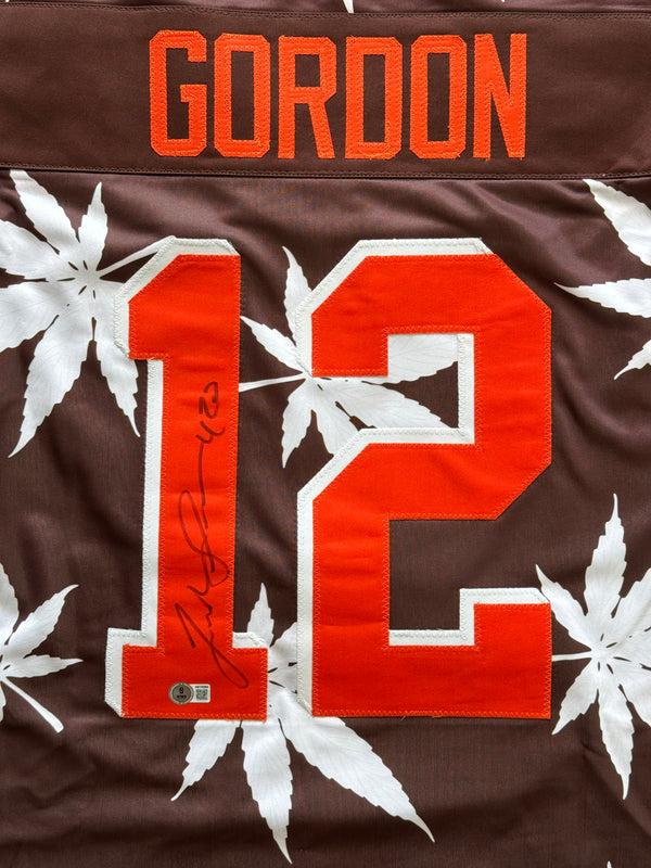 Josh Gordon Autographed Cleveland Browns Custom Jersey (Beckett)