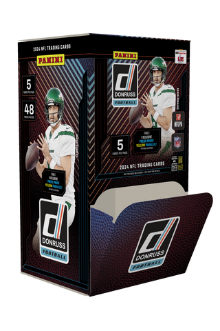 2024 Donruss Football Gravity Feed Box 48 Sealed Packs(1 Exclusive Yellow Parallel Per Pack)