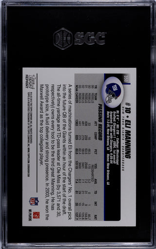 Eli Manning 2012 Topps Rookie Reprint #350 SGC 9