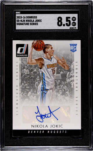 Nikola Jokic 2015-16 Donruss Signature Series #SSNJK SGC 8.5
