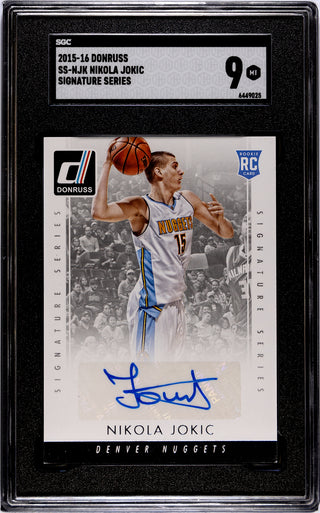 Nikola Jokic 2015-16 Donruss Signature Series #SSNJK SGC 9