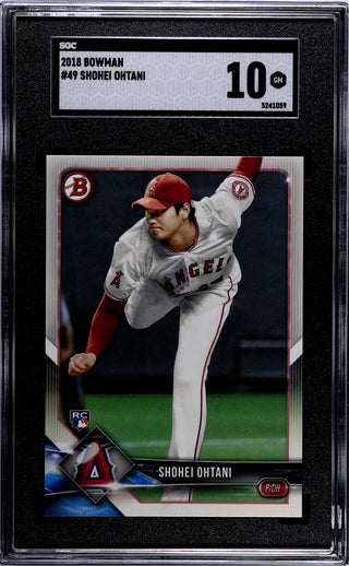 Shohei Ohtani 2018 Bowman #49 SGC 10