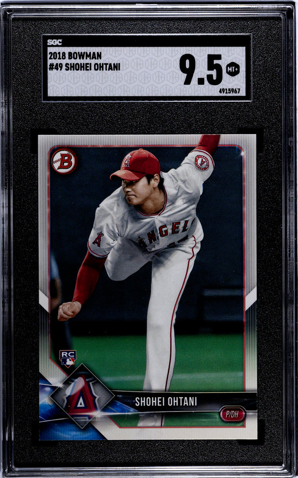 Shohei Ohtani 2018 Bowman #49 SGC 9.5