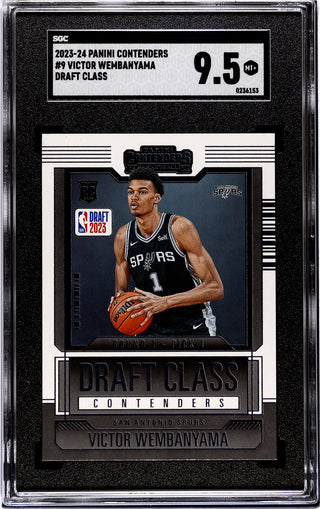 Victor Wembanyama 2023-24 Panini Contenders Draft Class 9.5