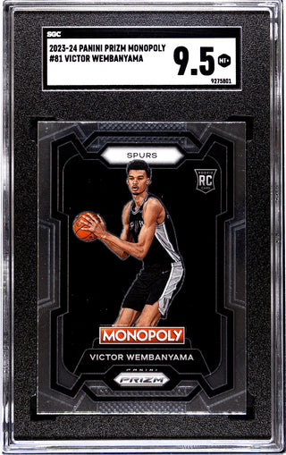 Victor Wembanyama 2023-24 Panini Prizm Monopoly #81 SGC 9.5 Card
