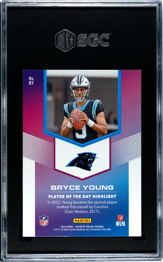 Bryce Young 2023 Panini Player of the Day #BY SGC 10