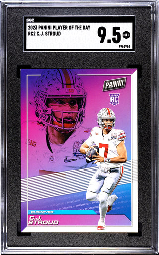 CJ Stroud 2023 Panini Player of the Day #RC2 SGC 9.5