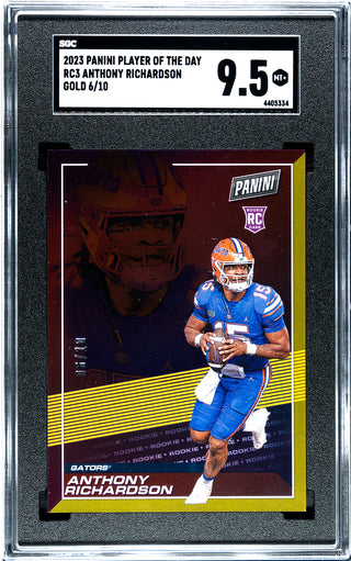 Anthony Richardson 2023 Panini Player of the Day Gold /10 #RC3 SGC 9.5
