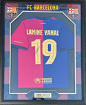 Lamine Yamal Autographed Barcelona Home Kit Framed Jersey (Beckett Witness)