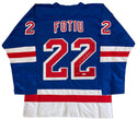 Nick Fotiu Autographed New York Rangers Custom Jersey (PSA)