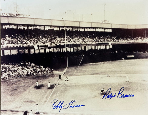 Ralph Branca & Bobby Thomson Autographed 11x14 Baseball Photo