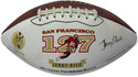 Jerry Rice Autographed Wilson White Panel Football