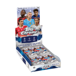 2023-24 Topps Chrome UEFA Club Competitions Soccer Hobby Box