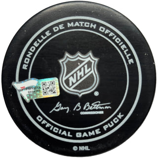 Leon Draisaitl Edmonton Oilers Authentic Autographed Official Game Puck (Fanatics)