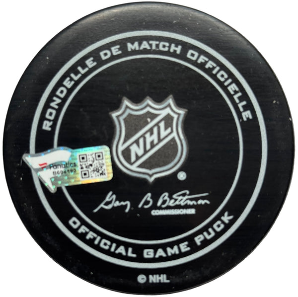 Leon Draisaitl Edmonton Oilers Authentic Autographed Official Game Puck (Fanatics)